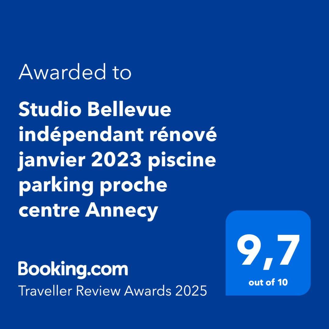 Studio Bellevue Appart Independant Renove 2024 Piscine Parking Proche Centre Annecy Poisy Экстерьер фото